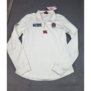 Rugby‎ World Cup 2015 Shirt Womens 12 White Polo England Connected Canterbury